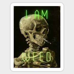 I am Weed Sticker